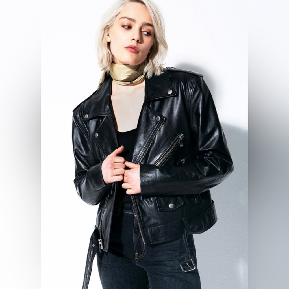 BLK DNM leather biker jacket